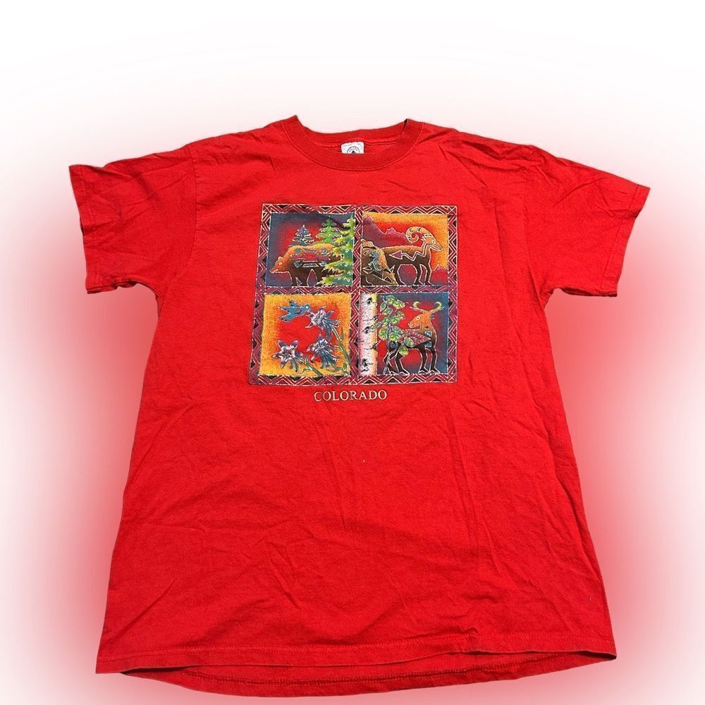Y2K Colorado Wildlife Aztec Style T-shirt